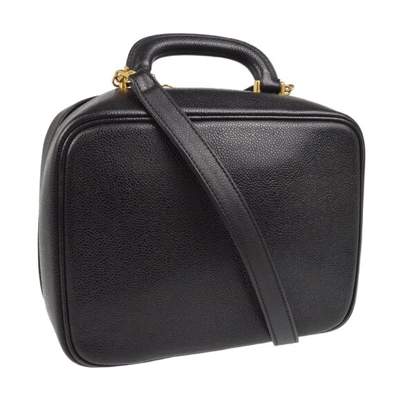 Chanel Black Calfskin Timeless Lunch Box Vanity 24 2way Handbag XX50003 - Picture 4 of 8